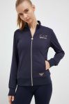 Кофта EA7 Emporio Armani жіноча колір синій з аплікацією