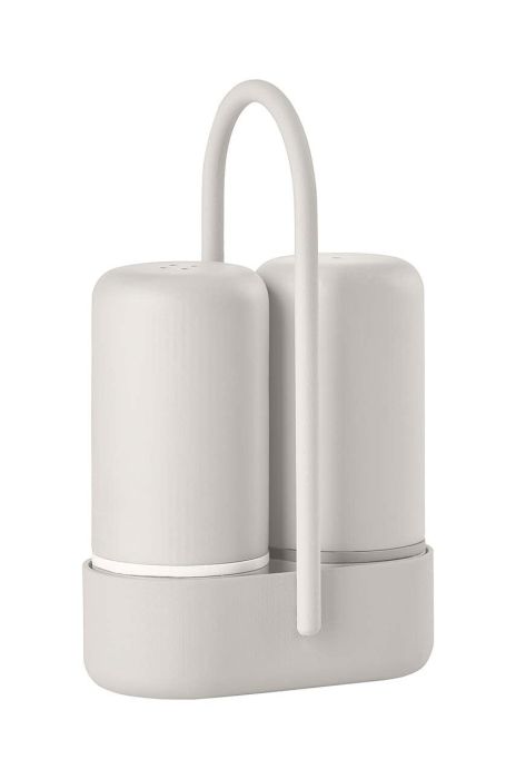 Сільничка і перечниця з підставкою Zone Denmark Singles колір сірий