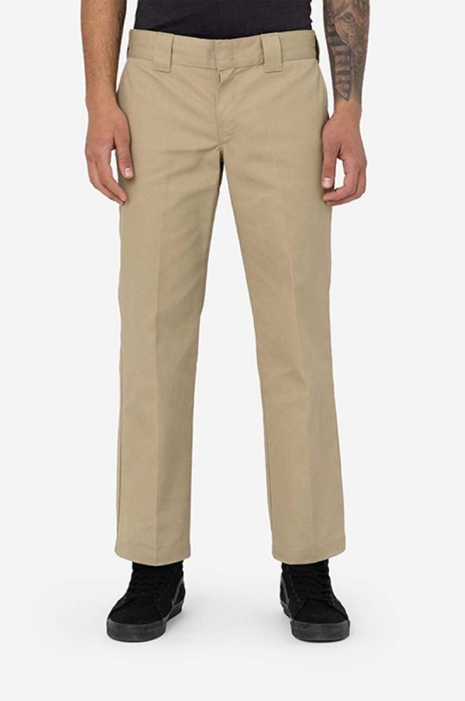 Штани Dickies Work Pant Rec чоловічі колір бежевий прямі DK0A4XK9KHK-brown