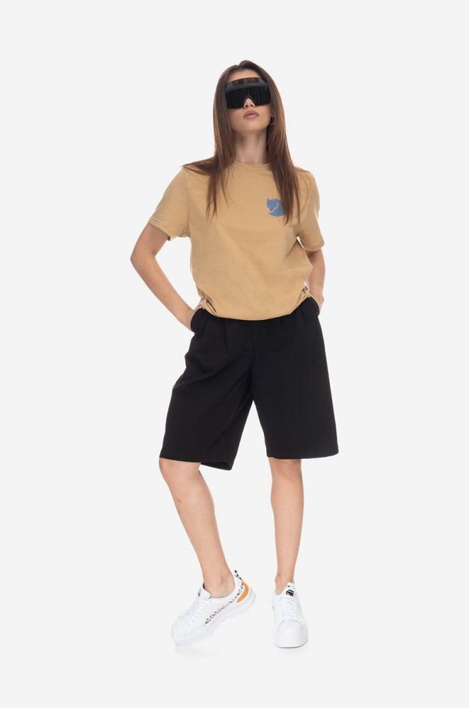 Футболка Fjallraven колір жовтий з принтом F87153.196-196