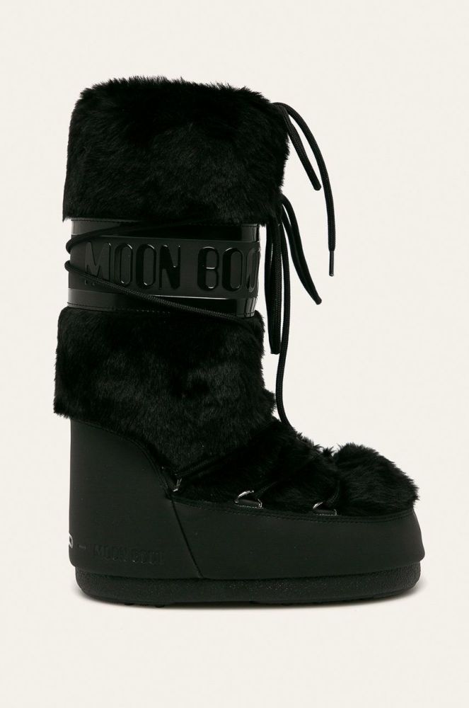 Moon Boot - Зимові чоботи Classic 14089000.CLASSIC.FAUX.F-2.WHITE колір чорний