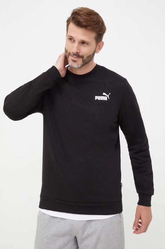 Кофта Puma чоловіча колір чорний однотонна (3456434)