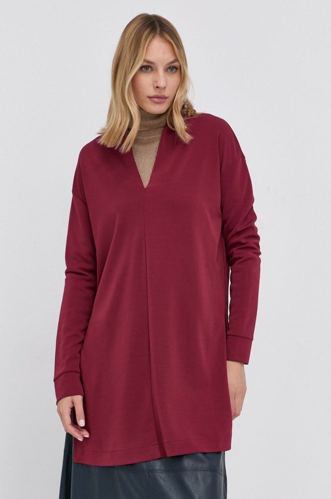 Блузка Max Mara Leisure жіноча колір фіолетовий однотонна