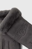 Замшеві рукавички UGG жіночі колір сірий