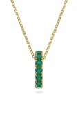 Ланцюжок Swarovski колір зелений (2414101)