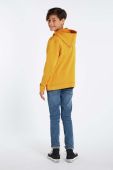 Дитяча кофта Protest колір жовтий з капюшоном з принтом