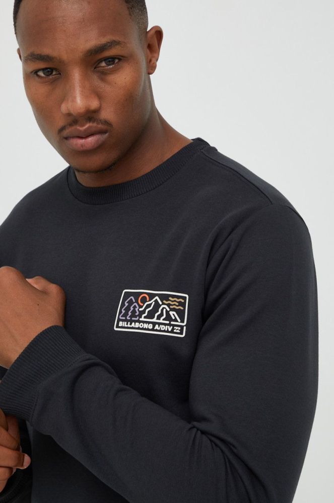 Кофта Billabong чоловіча колір чорний з принтом (2705828)