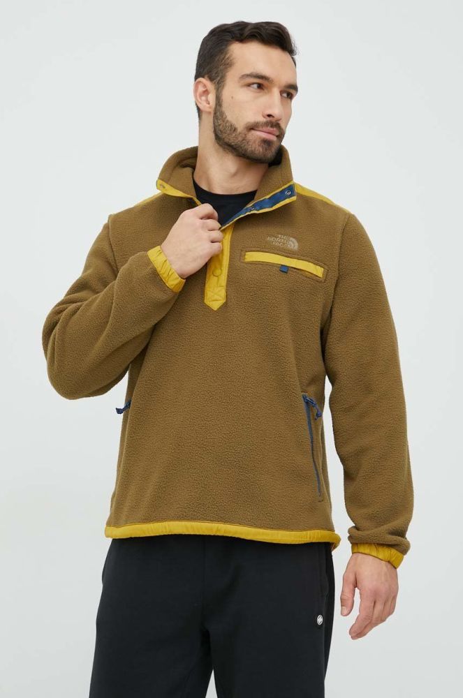 Спортивна кофта The North Face Royal Arch чоловіча колір зелений однотонна