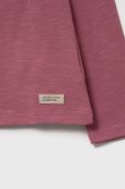 Дитячий бавовняний лонгслів United Colors of Benetton колір фіолетовий (2621032)