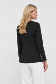 Піджак Pinko колір чорний двобортний однотонна (2700922)