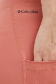 Спортивні легінси Columbia Lodge Colorblock жіночі колір помаранчевий з принтом