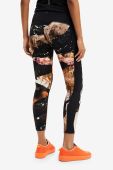 Легінси Desigual жіночі колір чорний візерунок (2689259)