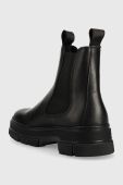 Шкіряні черевики Gant Monthike жіночі колір чорний на платформі (2876018)
