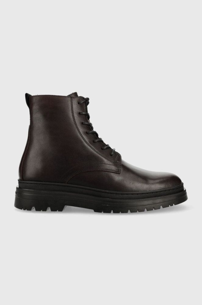 Шкіряні черевики Vagabond Shoemakers James чоловічі колір коричневий
