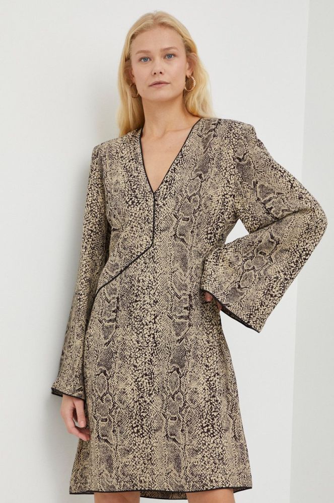 Сукня By Malene Birger колір коричневий midi oversize