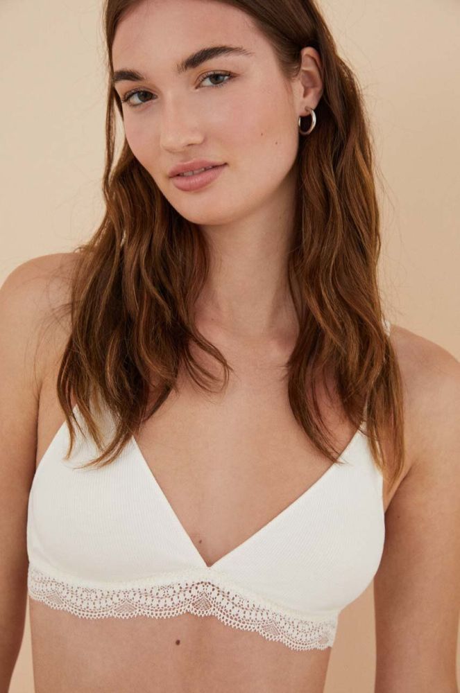 Бюстгальтер women'secret COTTON COLLECTION 1 колір білий мереживо однотонний 5056665