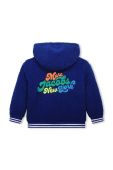 Дитяча кофта Marc Jacobs колір синій з капюшоном з аплікацією (3458268)
