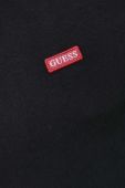 Лонгслів Guess чоловічий колір чорний з аплікацією
