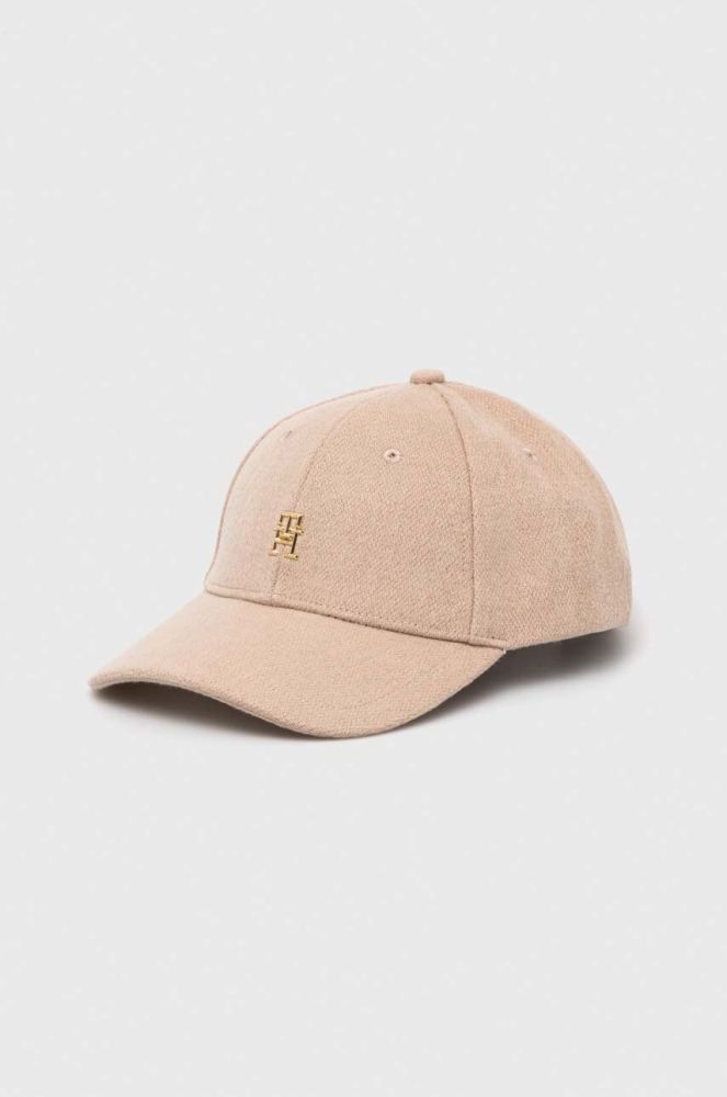 Кепка Tommy Hilfiger колір бежевий однотонна (3605465)