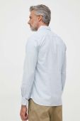 Бавовняна сорочка Tommy Hilfiger чоловіча regular комір button-down колір блакитний (3324862)