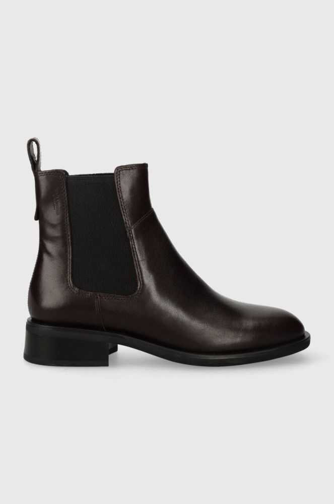 Шкіряні черевики Vagabond Shoemakers SHEILA жіночі колір коричневий на плоскому ходу 5635.201.35