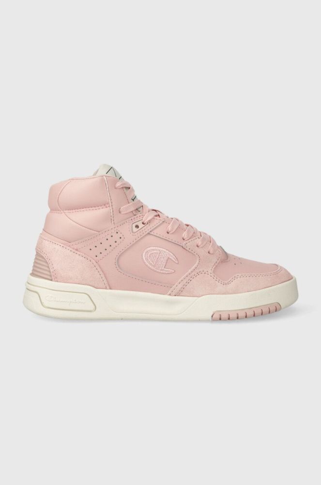 Шкіряні кросівки Champion Z80 HI SL Mid колір рожевий
