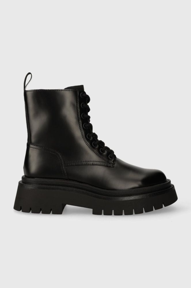Черевики Pepe Jeans QUEEN BASS жіночі колір чорний на платформі PLS50497