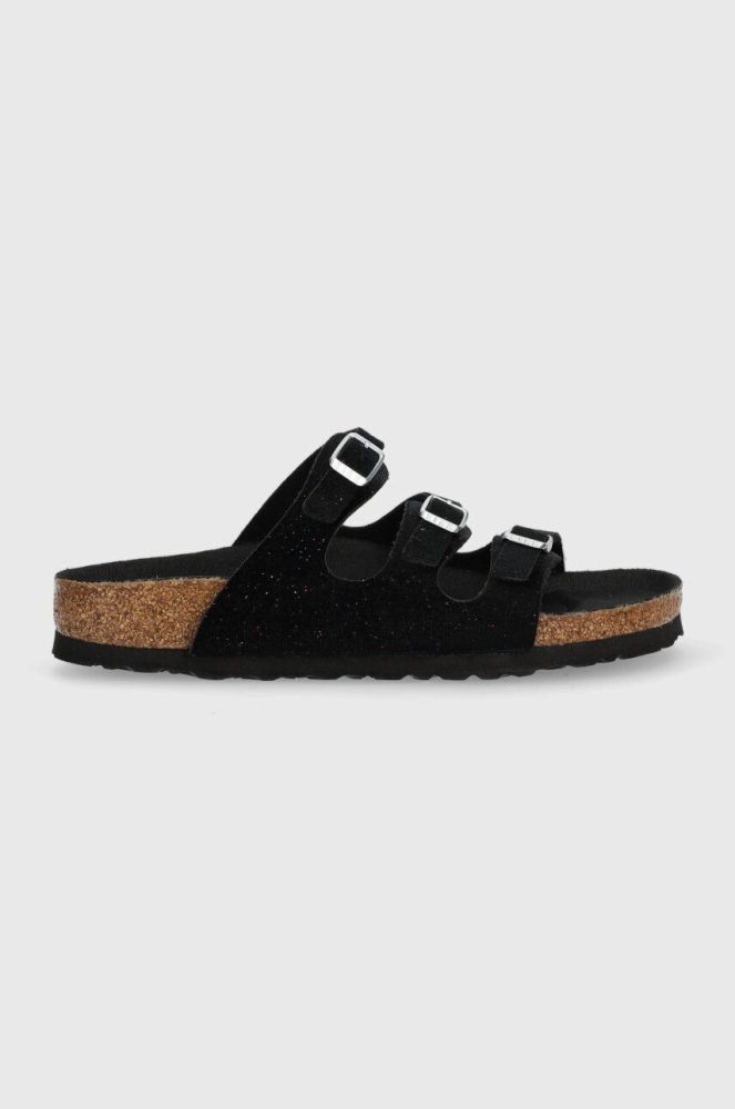 Дитячі шльопанці Birkenstock Florida колір чорний (3392659)