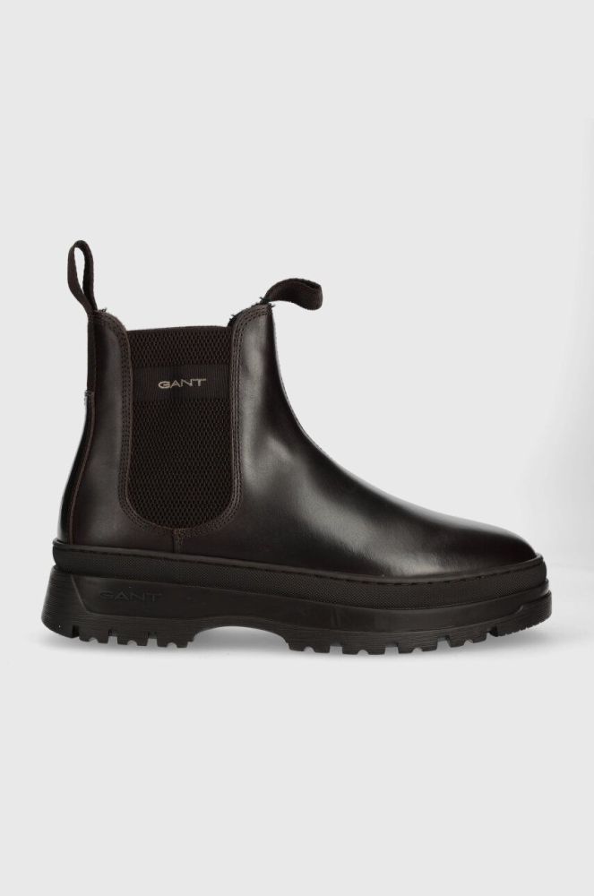 Шкіряні черевики Gant St Grip чоловічі колір коричневий (3145963)