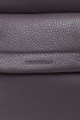 Шкіряний рюкзак Coccinelle чоловічий колір сірий великий однотонний