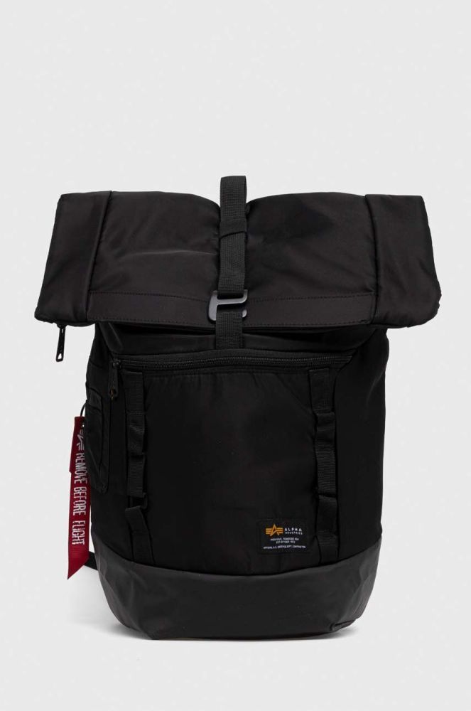 Рюкзак Alpha Industries колір чорний великий однотонний 126941.03-Black