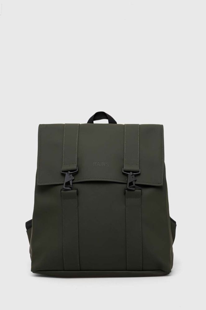 Рюкзак Rains 13300 Backpacks колір зелений великий однотонний