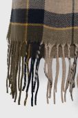 Шарф Barbour колір бежевий візерунок