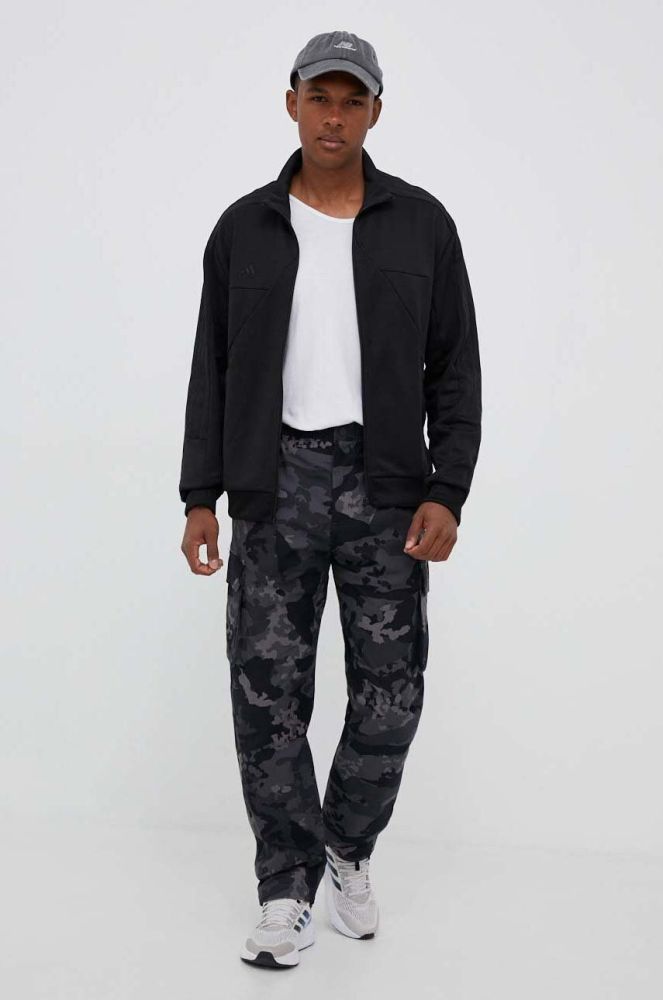 Бавовняні штани adidas Originals колір сірий фасон cargo
