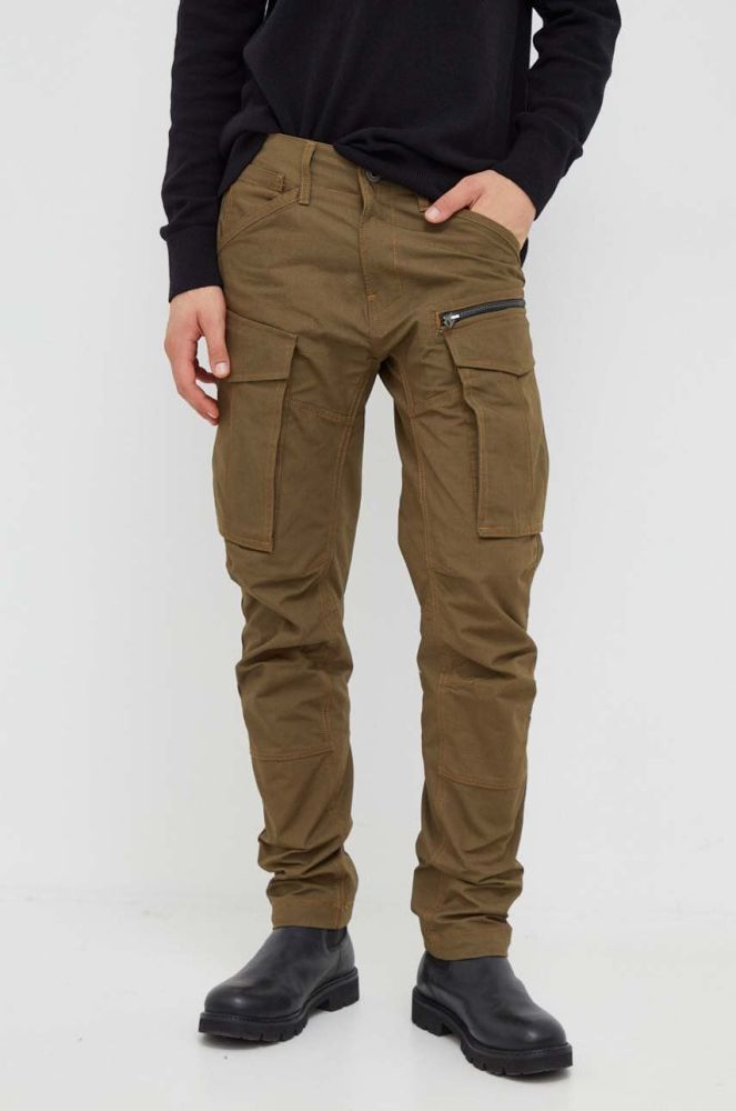 Штани G-Star Raw чоловічі колір зелений фасон cargo (3568304)