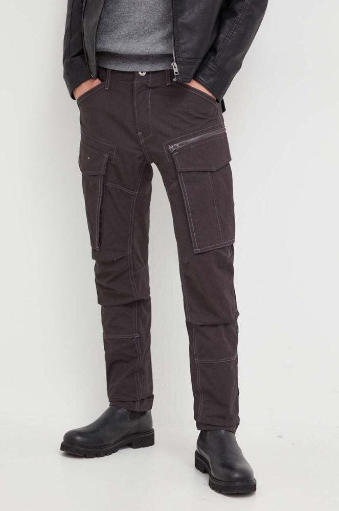 Штани G-Star Raw чоловічі колір сірий фасон cargo (3568292)