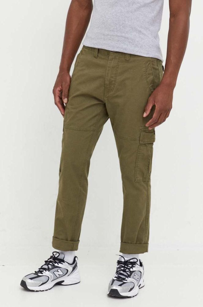 Штани Superdry чоловічі колір зелений пряме (3529254)