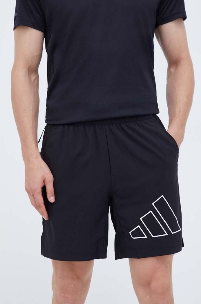 Шорти для тренувань adidas Performance Train Icons Big Logo колір чорний