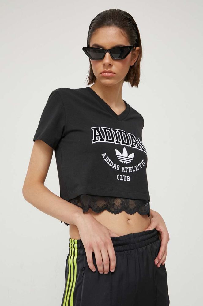 Футболка adidas Originals жіноча колір чорний (3360643)