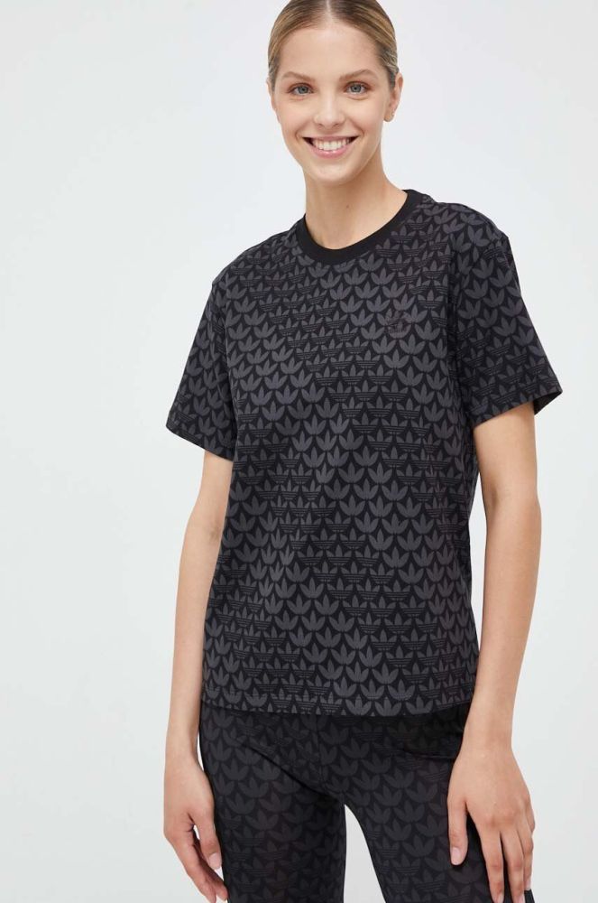 Бавовняна футболка adidas Originals колір чорний (3336040)