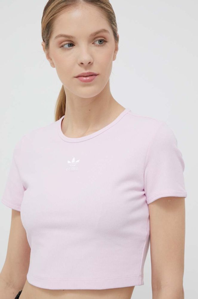 Футболка adidas Originals жіноча колір рожевий (3313807)