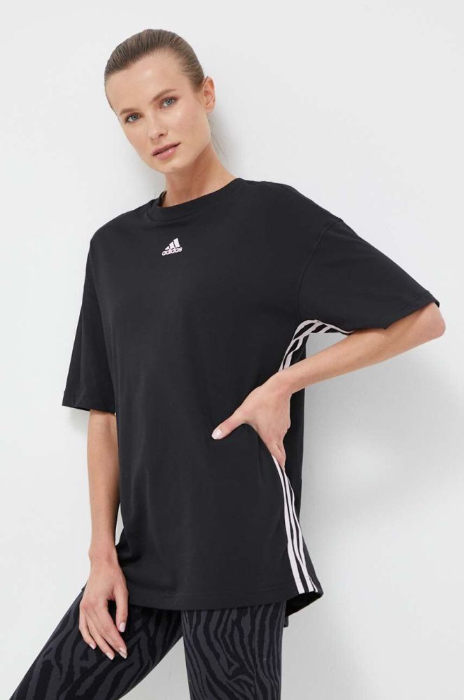 Бавовняна футболка adidas колір чорний (3352118)