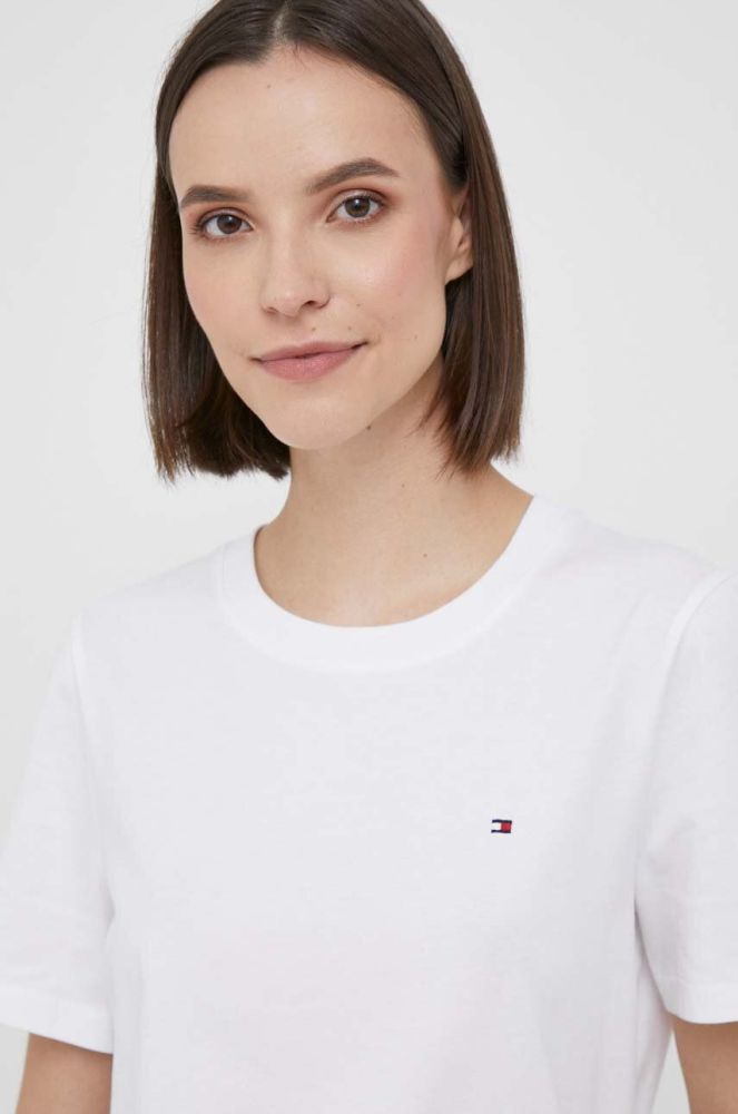 Бавовняна футболка Tommy Hilfiger колір білий (3432712)