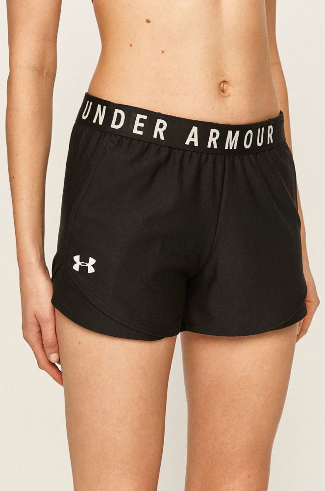 Шорти для тренувань Under Armour Play Up 3.0 колір чорний з принтом середня посадка (850114)