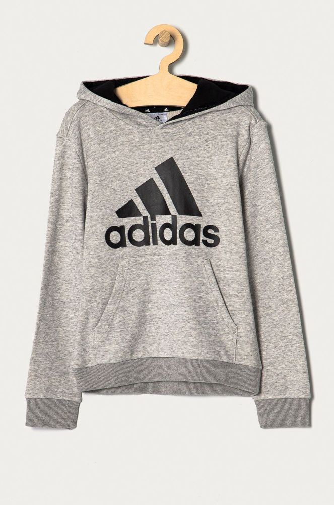Дитяча кофта adidas колір сірий з принтом (1365265)