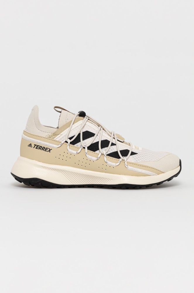 Черевики adidas Performance FZ2230 жіночі колір жовтий FZ2230-WHT/BLK