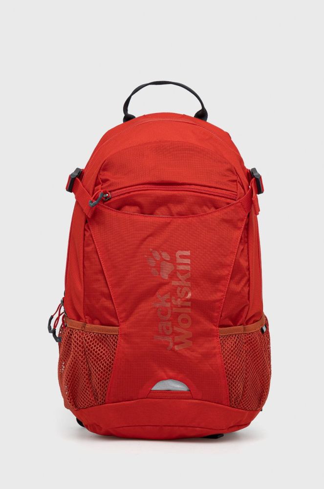 Рюкзак Jack Wolfskin Velocity 12 колір червоний великий з принтом