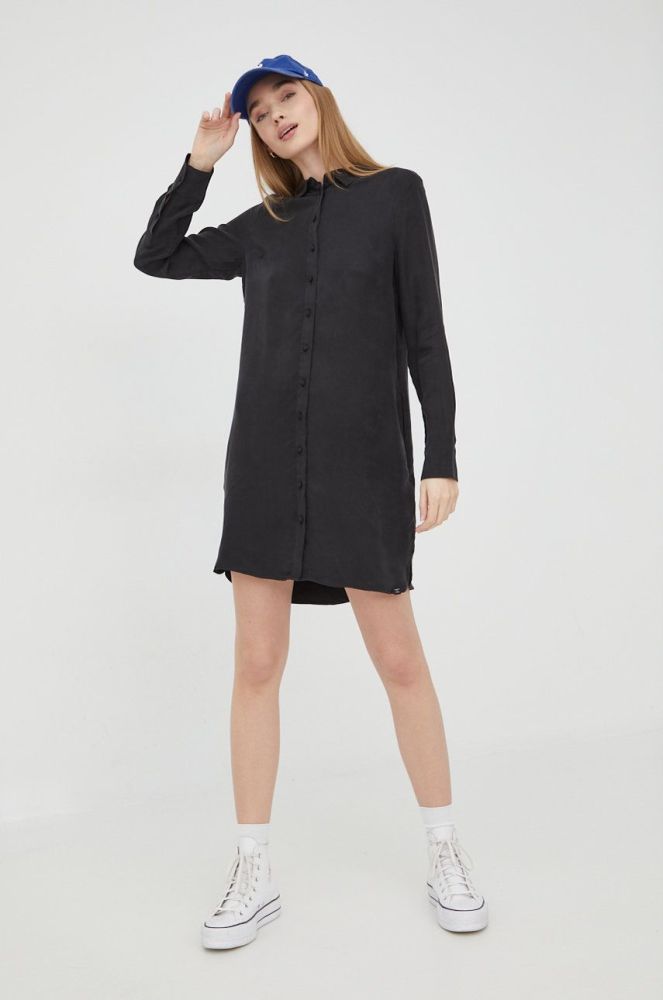 Сукня Superdry колір чорний mini пряма (2295720)