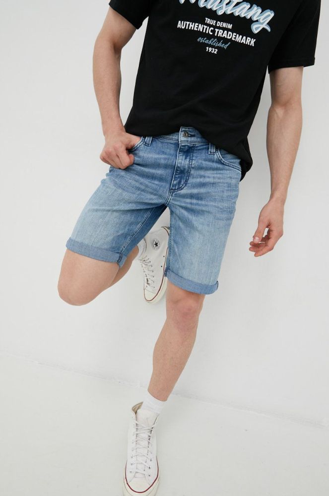 Джинсові шорти Mustang Washington Shorts чоловічі колір блакитний