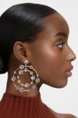 Сережки Swarovski Constella колір срібний
